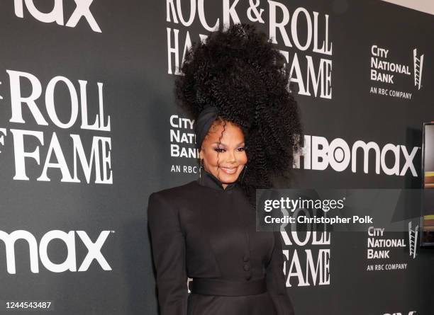 Janet Jackson at the 2022 Rock & Roll Hall of Fame Induction Ceremony held at the Microsoft Theatre on November 5, 2022 in Los Angeles, California.