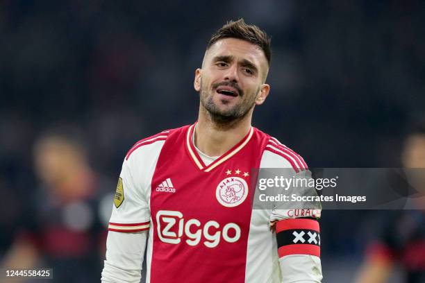 Dusan Tadic of Ajax during the Dutch Eredivisie match between Ajax v PSV at the Johan Cruijff Arena on November 6, 2022 in Amsterdam Netherlands