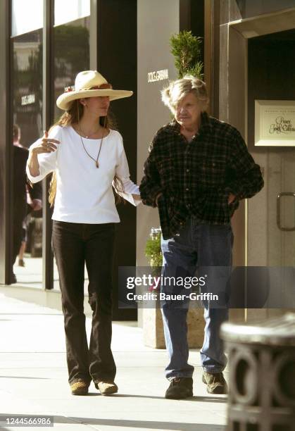 Kim Weeks and Charles Bronson are seen on May 25, 2001 in Los Angeles, California.