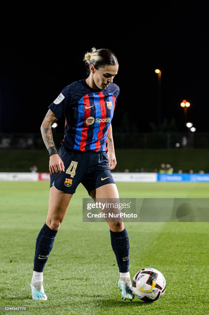 Mapi Leon of FC Barcelona in action during a match between Real... News ...