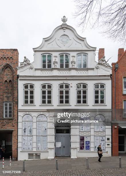 November 2022, Schleswig-Holstein, Lübeck: The Buddenbrookhaus is currently closed because the basement of the listed building is first being...