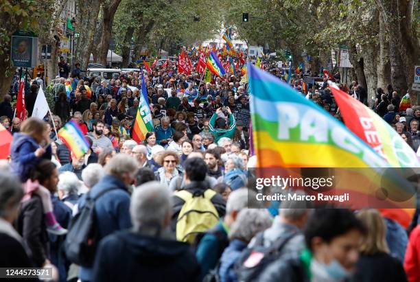 Peace demonstration for an immediate ceasefire, a negotiation for peace, a ban on all nuclear weapons, and support for the victims of all wars. In...