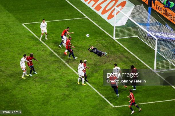 Anthony LOPES of Lyon during the Ligue 1 Uber Eats match between Olympique de Marseille v Olympique Lyonnais at Orange Velodrome on November 6, 2022...