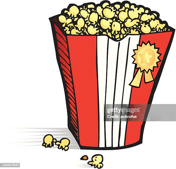 illustrations, cliparts, dessins animés et icônes de cinéma avec pop-corn - pop corn box