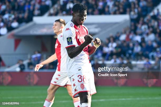 Breel EMBOLO during the Ligue 1 Uber Eats match between Toulouse FC and AS Monaco at Stadium Municipal on November 6, 2022 in Toulouse, France. -...
