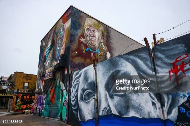 Street art in Bushwick, Brooklyn in New York, United States, on October 23, 2022.