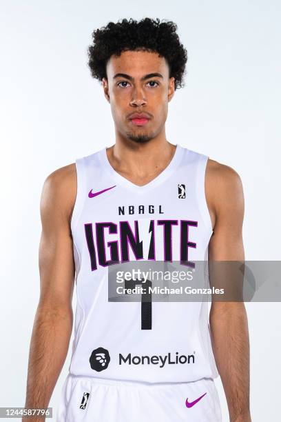 Mojave King of G League Ignite poses for a head shot during G League media day on October 24, 2022 at The Dollar Loan Center in Las Vegas, Nevada....
