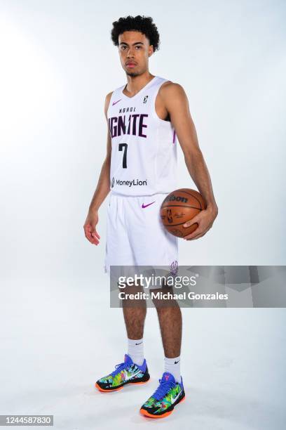 Mojave King of G League Ignite poses for a portrait during G League media day on October 24, 2022 at The Dollar Loan Center in Las Vegas, Nevada....