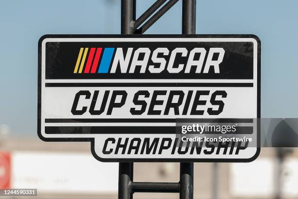 The NASCAR Cup Series Championship logo before the NASCAR Cup Series Championship Race on November 6, 2022 at Phoenix Raceway in Avondale, Arizona.