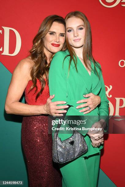 Brooke Shields and Rowan Francis Henchy at the premiere of "Spirited" held at Alice Tully Hall on November 7, 2022 in New York City.