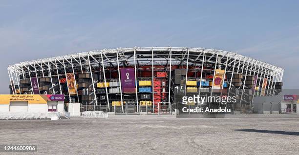 View of the Stadium 947 in Ras Abu Aboud district of Doha, Qatar on November 05, 2022. Eight football stadiums in total are ready to be used during...