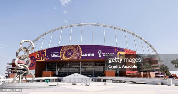 View of Khalifa International Stadium, one of the eight stadiums, hosting the upcoming FIFA World Cup Qatar 2022, and has 3-2-1 Qatar Olympic and...