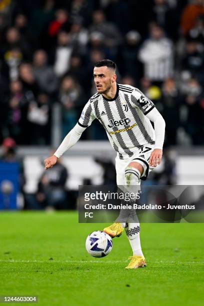 Filip Kostic of Juventus during the Serie A match between Juventus and FC Internazionale at Allianz Stadium on November 06, 2022 in Turin, Italy.