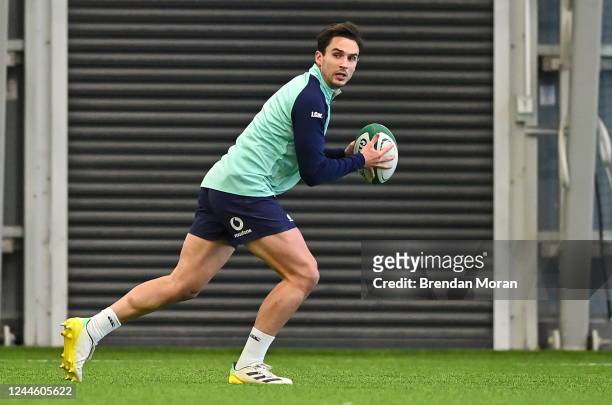Dublin , Ireland - 8 November 2022; Joey Carbery during Ireland rugby squad training at IRFU High Performance Centre at the Sport Ireland Campus in...