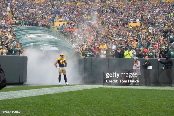 Green Bay Packers fullback Danny Vitale during an NFL football game against the Denver Broncos, Sunday, Sept. 22 in Green Bay, Wis.