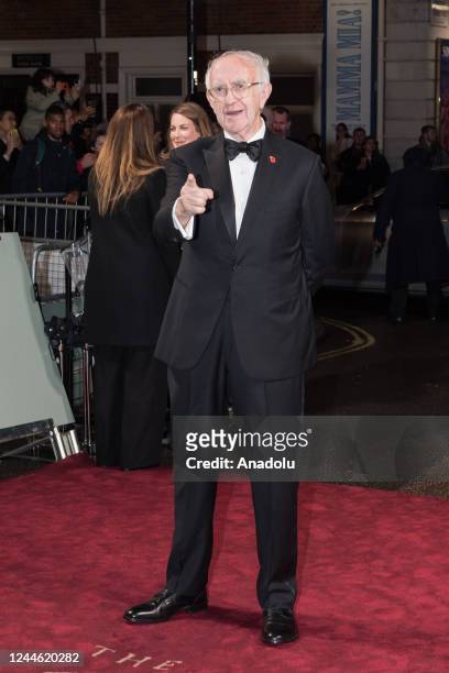 Actor Jonathan Pryce arrives for the world premiere of 'The Crown' Season 5 at Theatre Royal in London, United Kingdom on November 08, 2022.