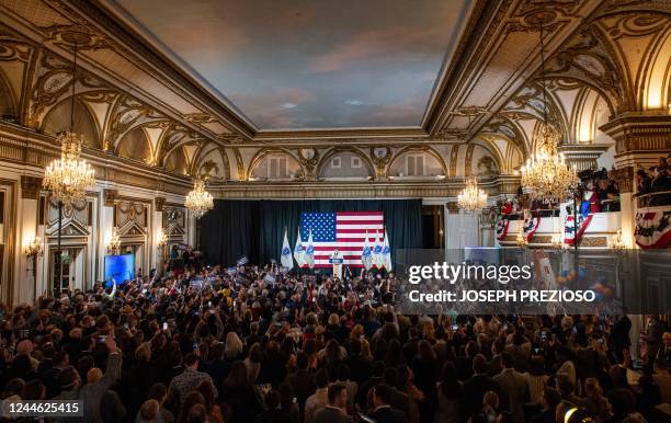 Democratic Massachusetts Governor Elect Maura Healey celebrates victory and delivers a speech during a watch party at the Copley Plaza hotel on...