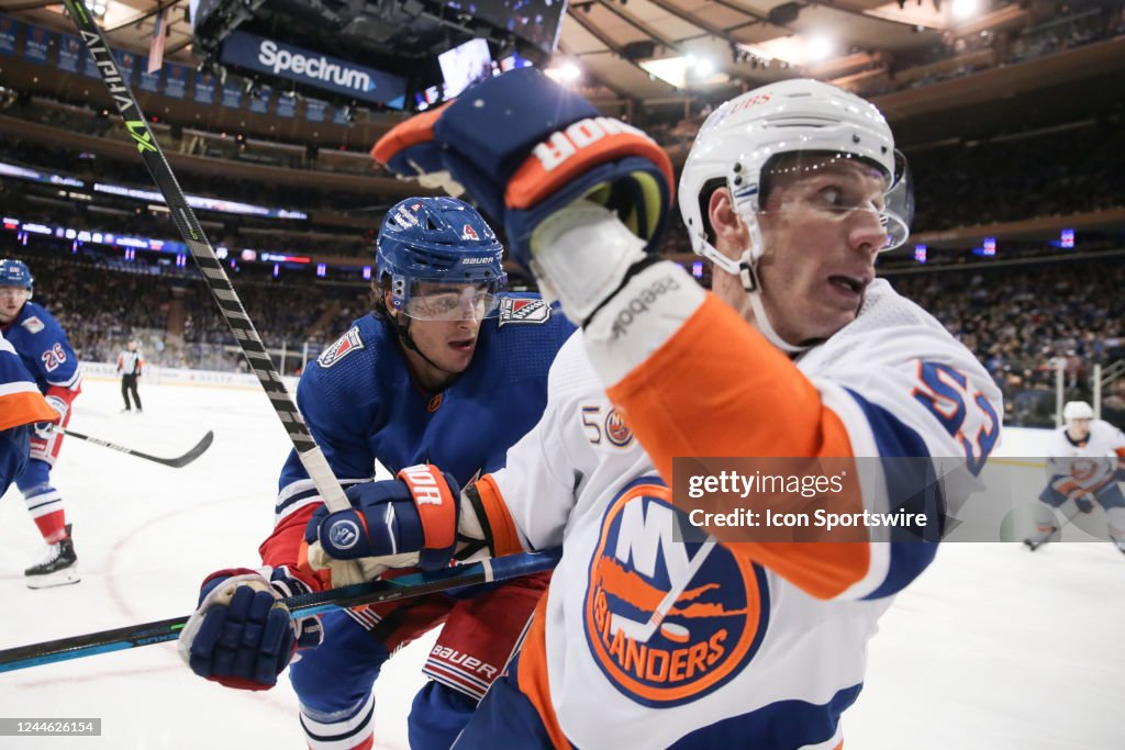 Island Rangers New York Islanders Center Casey Cizikas and New York Rangers... News ...