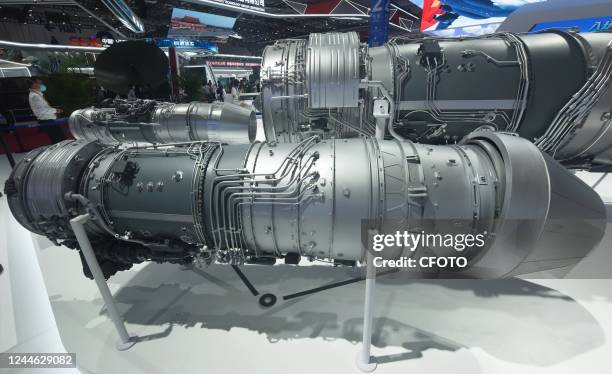 The Taihang omnidirectional vector engine is seen at the Airshow China in Zhuhai, Guangdong province, China, Nov 9, 2020.