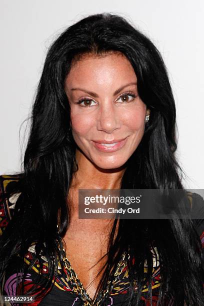 Television personality Danielle Staub attends AKOO Clothing NY Fashion Show at EZ Studios on September 9, 2011 in New York City.