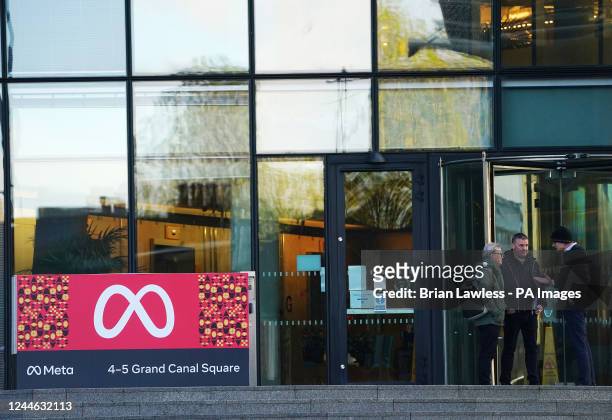 View of Facebook parent company Meta's headquarters in Dublin as company layoffs are expected to be announced today. Picture date: Wednesday November...