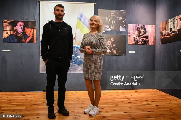 Anadolu Agency photojournalist Wolfgang Schwan and Ukrainian teacher Olena Kurilo , who has become the symbol of the Russia-Ukraine war with her...