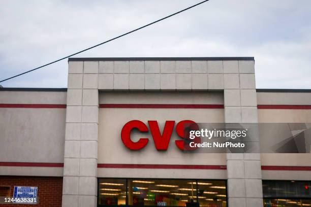 Pharmacy logo sign is seen on a store in Chicago, Illinois, United States, on October 17, 2022.