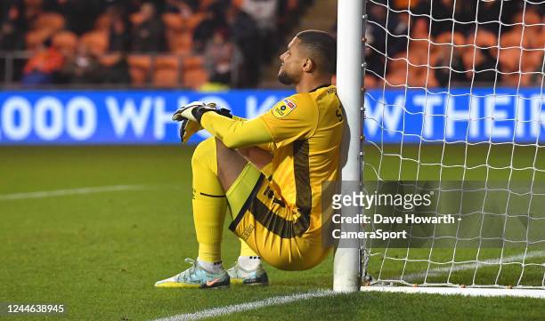 Middlesbrough's Zack Steffen during the Sky Bet Championship between Blackpool and Middlesbrough at Bloomfield Road on November 8, 2022 in Blackpool,...