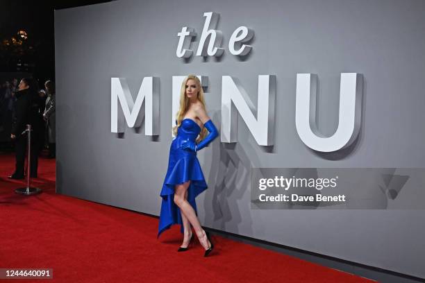 Anya Taylor-Joy attends the UK Premiere of "The Menu" at BFI Southbank on November 9, 2022 in London, England.