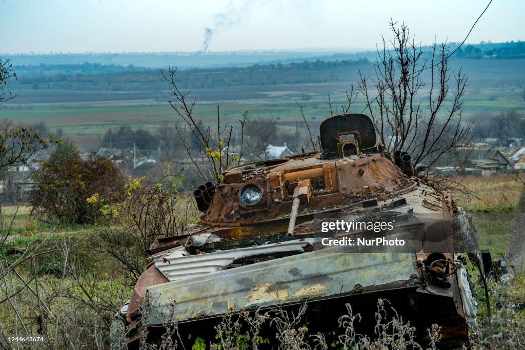 Aftermath Of Combats In Liberated Villages In Kherson Frontline