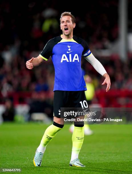 Tottenham Hotspur's Harry Kane during the Carabao Cup third round match at the City Ground, Nottingham. Picture date: Wednesday November 9, 2022.