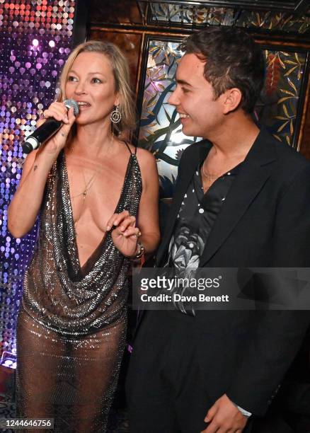 Kate Moss and Omar Sadiq-Baig attend Diet Coke's 40th Birthday celebration hosted by supermodel and Creative Director Kate Moss on November 9, 2022...