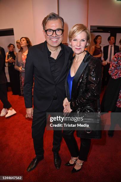 Reinhard Maetzler and Andrea Kathrin Loewig attend the "Goldene Bild der Frau" Award 2022 at Stage Theater Neue Flora on November 9, 2022 in Hamburg,...