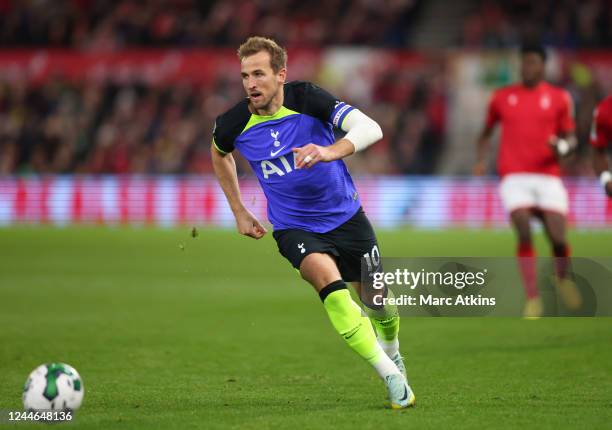 Harry Kane of Tottenham Hotspur during the Carabao Cup Third Round match between Nottingham Forest and Tottenham Hotspur at City Ground on November...