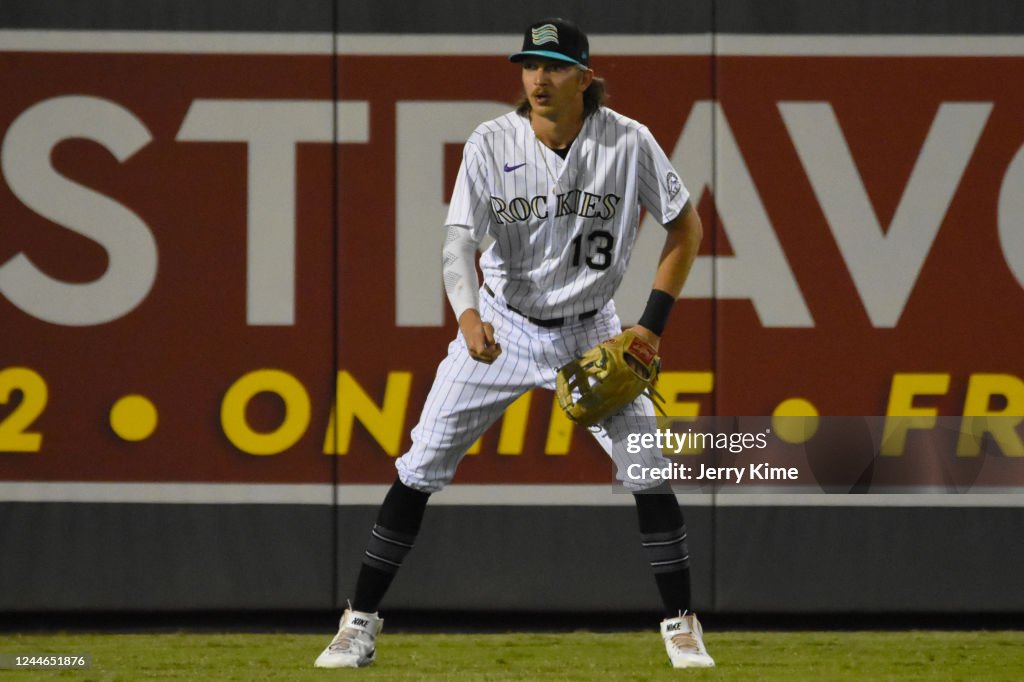 Salt River Rafters Zac Veen of the Salt River Rafters defends his position during the ...