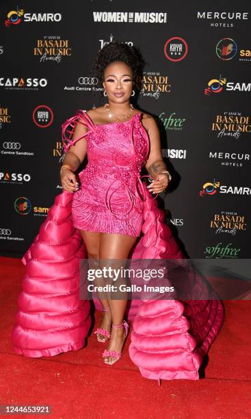 Boity Thulo during the first annual Basadi in Music Awards at Gallagher Convention Centre on October 15, 2022 in Midrand, South Africa. The award...