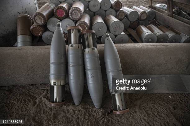 âMilitary ammunition of the Ukrainian army are seen as Ukrainian Armed Forces' military mobility continue toward Kherson front in Ukraine on November...
