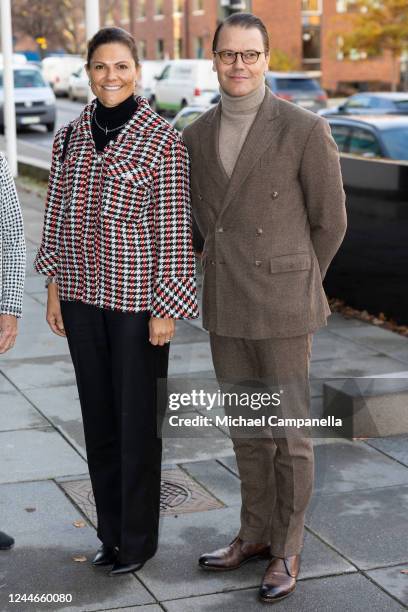 Crown Princess Victoria and Prince Daniel of Sweden visit the Swedish Institute of International Affairs, Utrikespolitiska Institutet, on November...