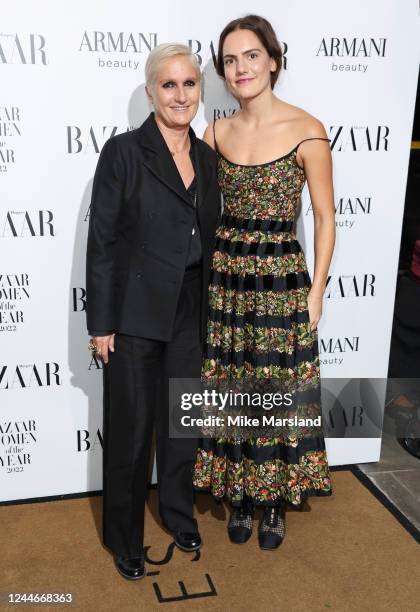 Maria Grazia Chiuri attends the Harper's Bazaar Women Of The Year Awards at Claridges Hotel on November 10, 2022 in London, England.