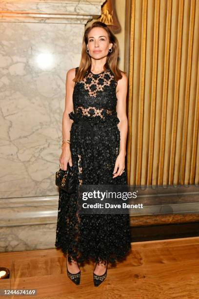 Claire Forlani attends a dinner at Kensington Palace to celebrate 'The Fabulous World of Dior at Harrods' on November 10, 2022 in London, England.