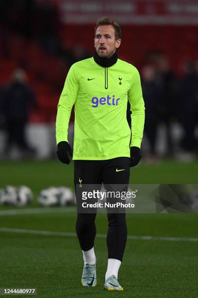 Harry Kane of Tottenham Hotspur during the Carabao Cup Third Round match between Nottingham Forest and Tottenham Hotspur at the City Ground,...