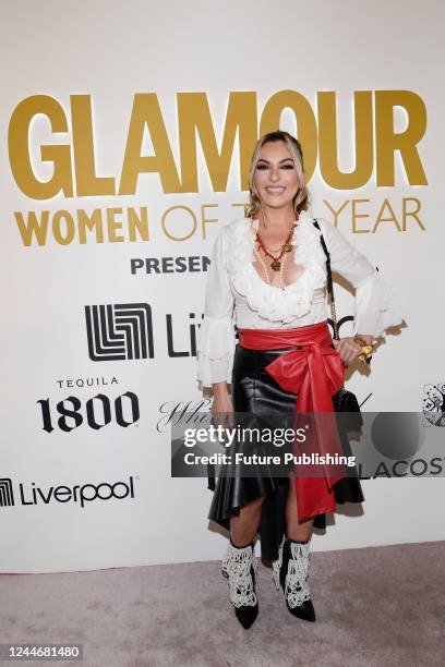 Mariana Ochoa attends the red carpet of the Glamour Women of The Year event at the Sofitel Hotel on November 10, 2022 in Mexico City, Mexico.