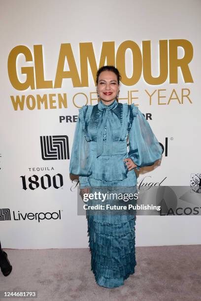 Giovanna Zacarias attends the red carpet of the Glamour Women of The Year event at the Sofitel Hotel on November 10, 2022 in Mexico City, Mexico.