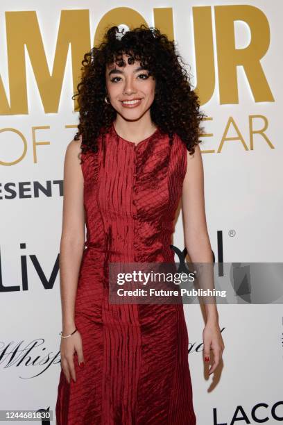 Elyfer Torres attends the red carpet of the Glamour Women of The Year event at the Sofitel Hotel on November 10, 2022 in Mexico City, Mexico.