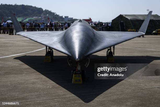 The No detective-8 is displayed during the 2022 Airshow on November 10, 2022 in Zhuhai,Guangdong province of China.The 14th Airshow China will be...