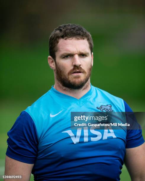 Julián Montoya of Argentina Rugby during the teams Captains Run at Cardiff and Vale Colleges rugby field on November 11, 2022 in Cardiff, Wales.