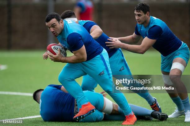 Agustin Creevy of Argentina Rugby during the teams Captains Run at Cardiff and Vale Colleges rugby field on November 11, 2022 in Cardiff, Wales.
