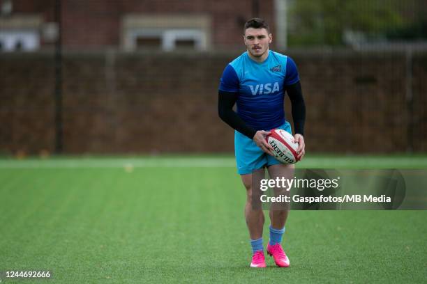 Mateo Carreras of Argentina Rugby during the teams Captains Run at Cardiff and Vale Colleges rugby field on November 11, 2022 in Cardiff, Wales.