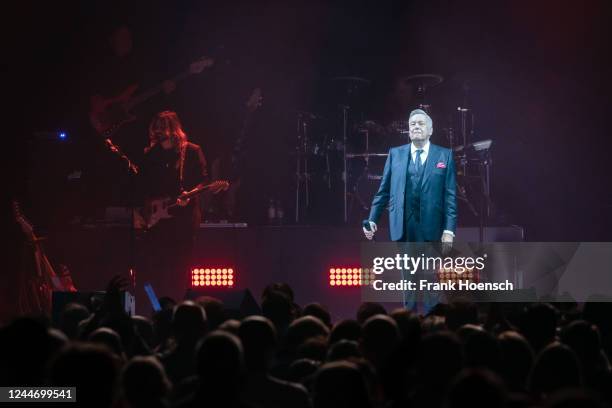 German singer Roland Kaiser performs live on stage during a concert at the Mercedes-Benz Arena on November 11, 2022 in Berlin, Germany.