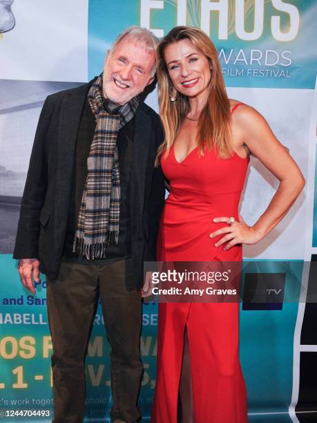 John Henry Richardson and Anabelle Munro attend the Ethos Film Awards Presents "The Power Of Thought" Movie And Seminar at Laemmle Monica Film Center...